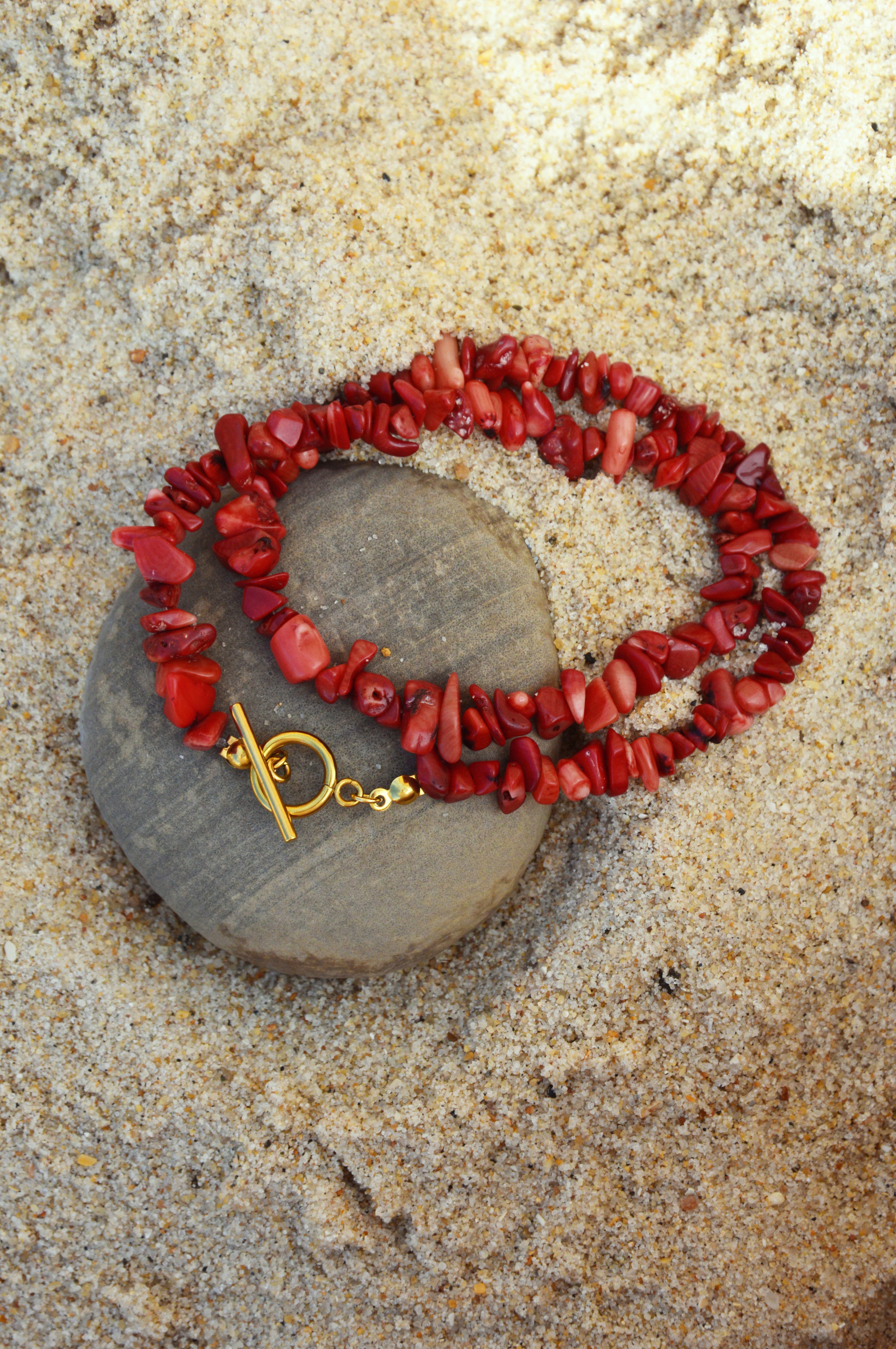 Colar Coral Vermelho