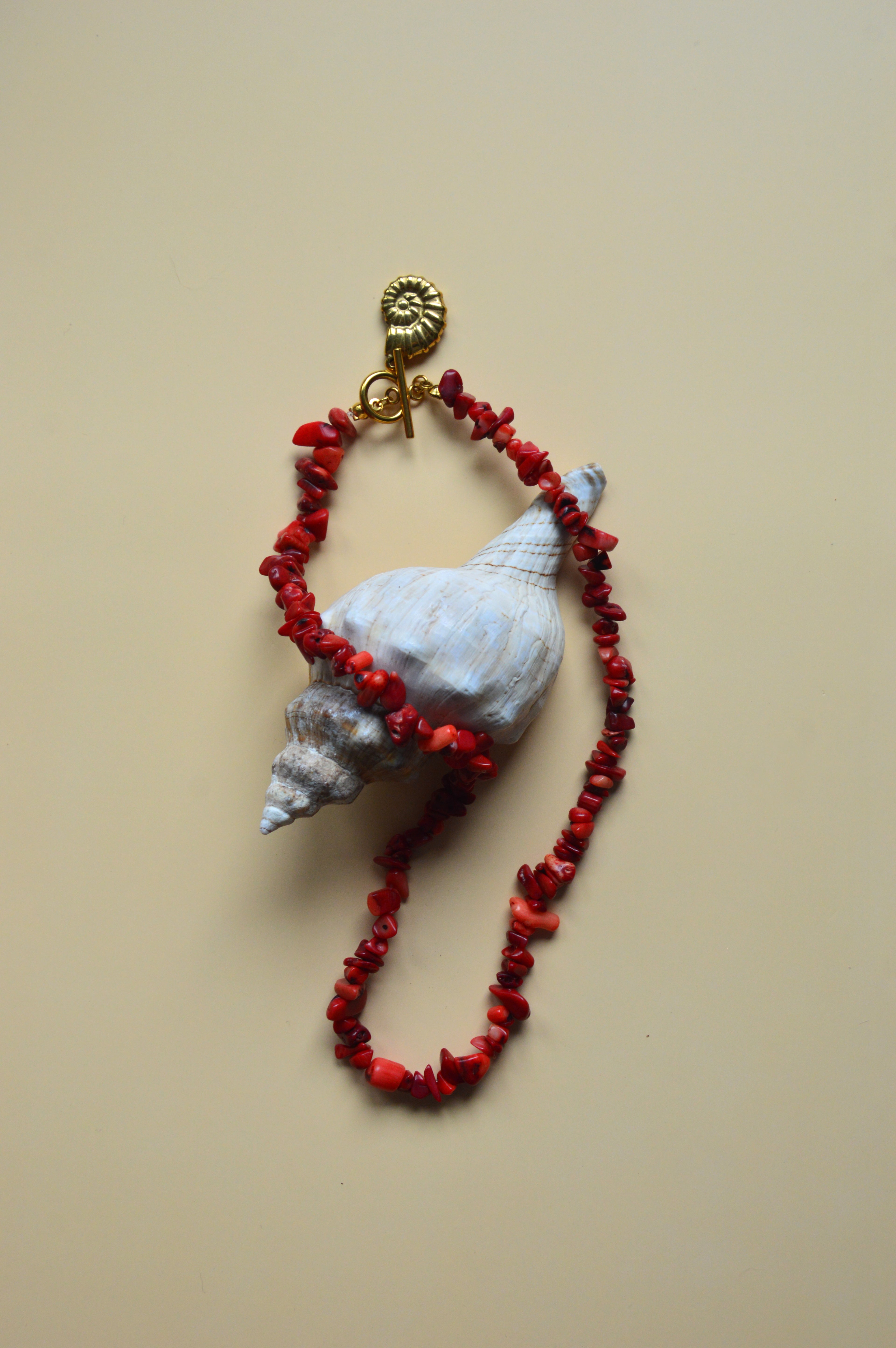 Colar Coral Vermelho