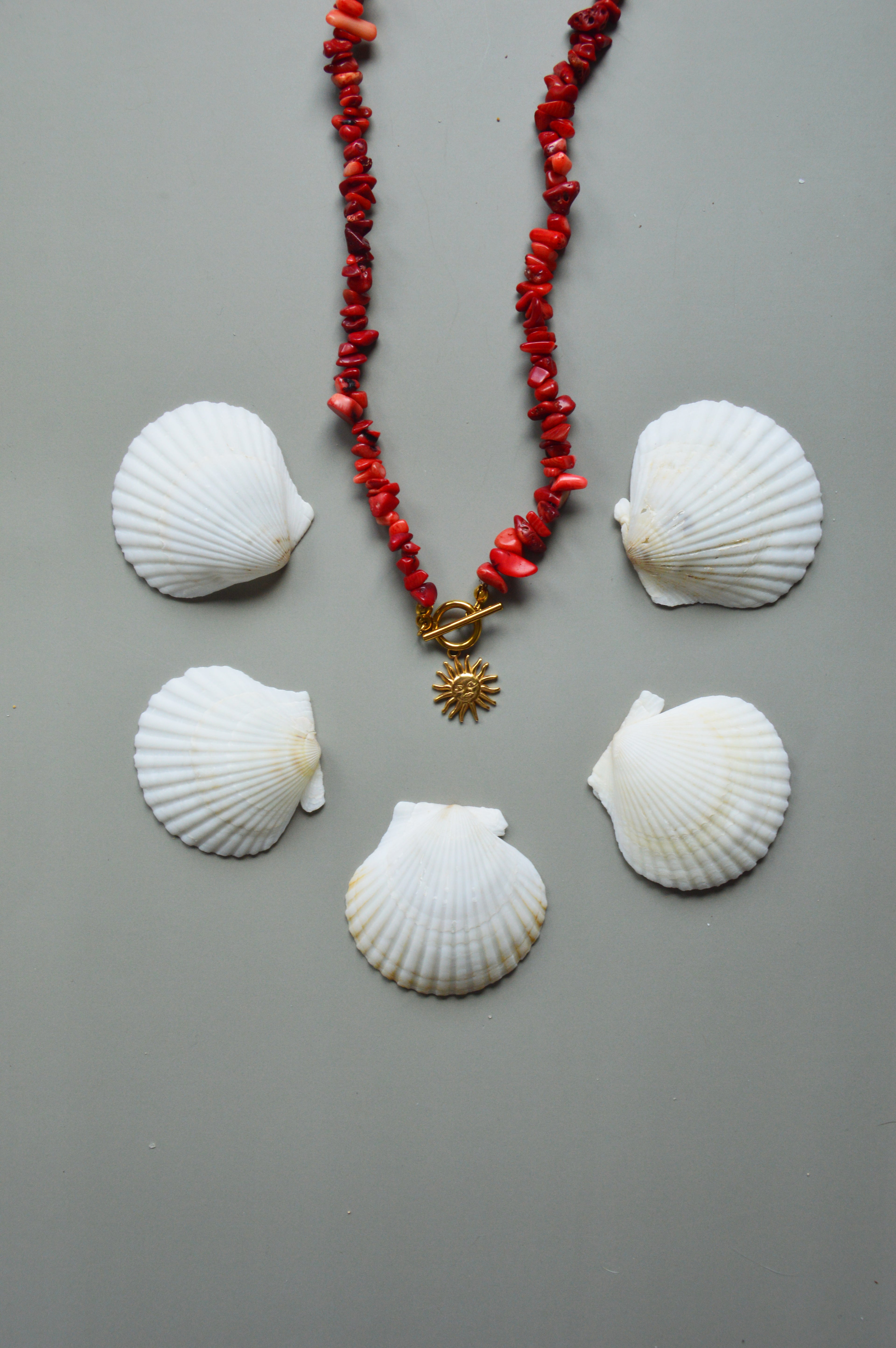 Colar Coral Vermelho